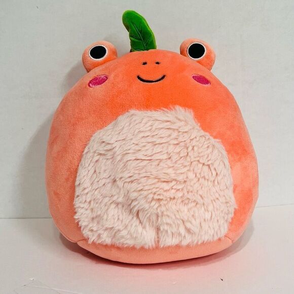 Squishmallows Fatima The Peach Frog   8” - Picture 1 of 4